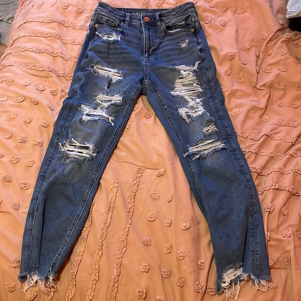 American Eagle Mom Straight Jean